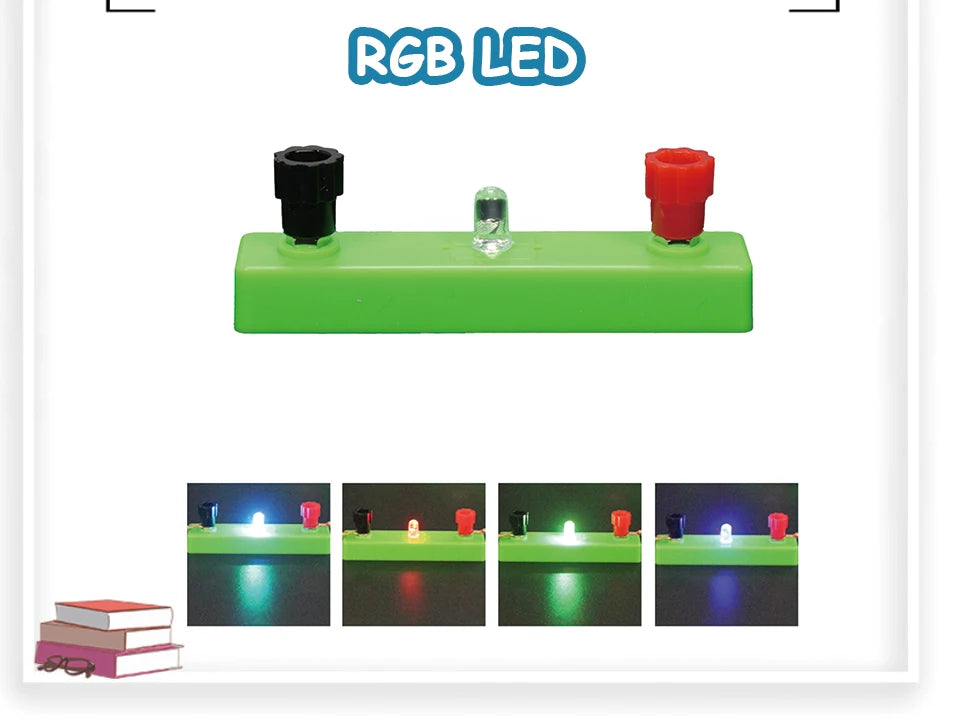 RGB LED Physical Experiment Equipment For Electrical Experiment Accessories Light-Emitting Diode (LED) Physical Electromagnetic