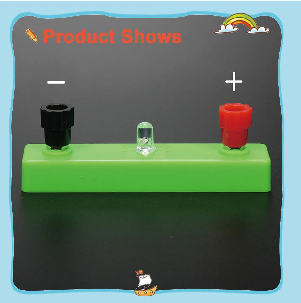 RGB LED Physical Experiment Equipment For Electrical Experiment Accessories Light-Emitting Diode (LED) Physical Electromagnetic