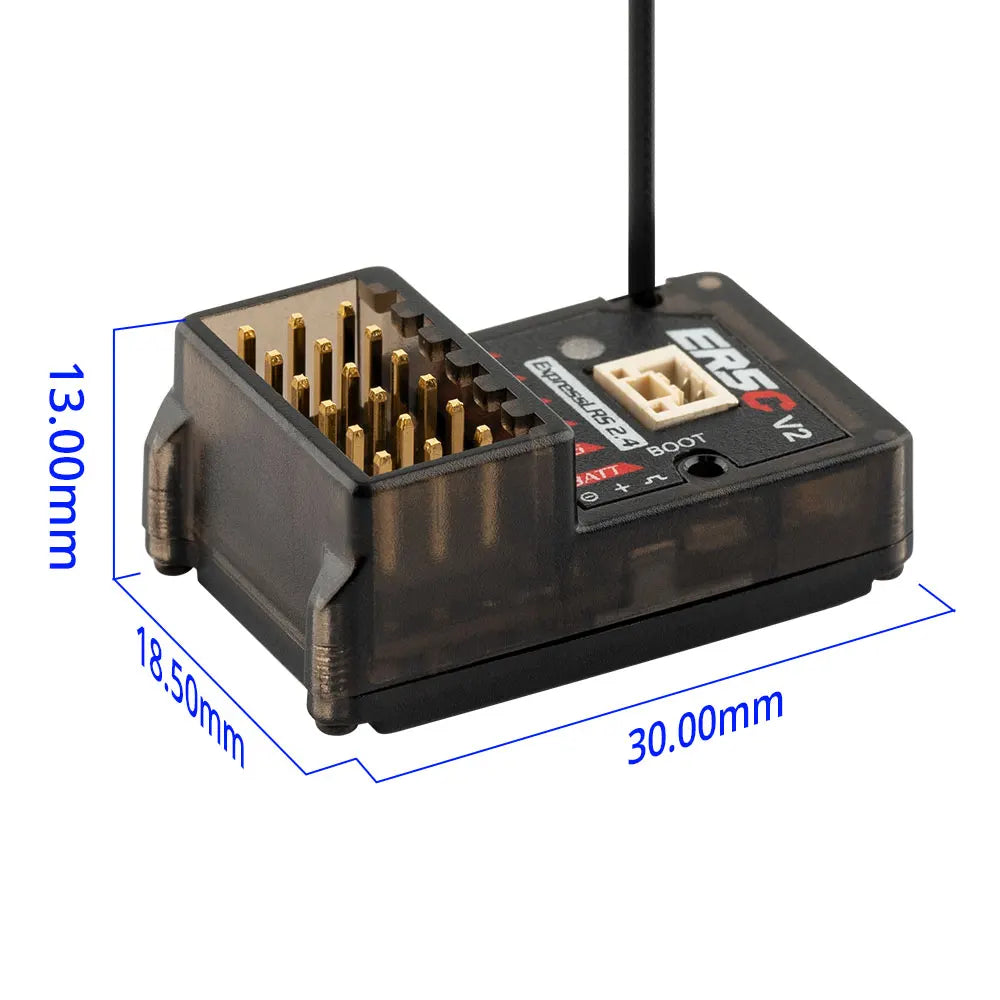 RadioMaster ER5C V2 2.4GHz ELRS PWM Receiver for Surface Marine RC Applications