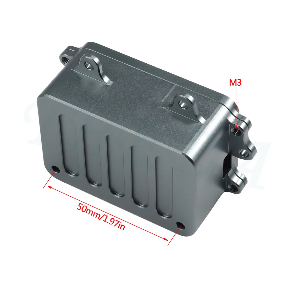 CNC Aluminum Alloy Receiver Box ESC Electronic Tray Equipment Box for 1/10 RC Car Rock Crawler Axial SCX10 D90 D110 Chassis DIY