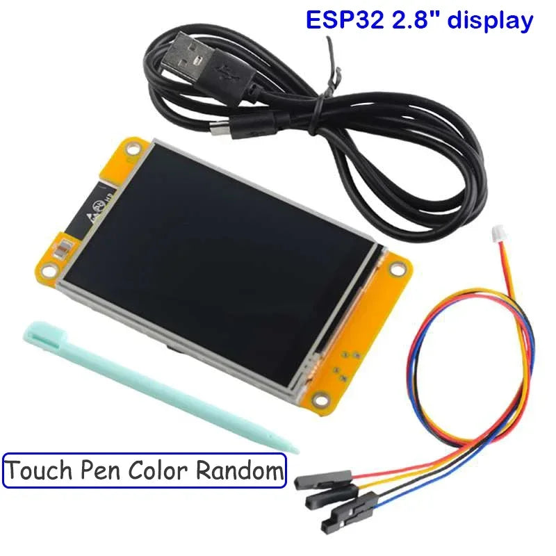 RCmall 2.8'' ESP32 Display ESP32-2432S028R 240*320 2.8inch LCD TFT Module ILI9341 Driver Resistive Touchscreen for Arduino IoT