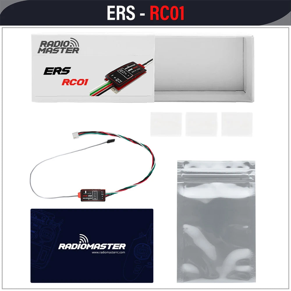 RadioMaster ERS Sensor Series 5-8.4V CV01 CU01 BA01 RB01 RC01 for ExpressLRS PWM Receivers ER6 ER8 ER8G ER8GV