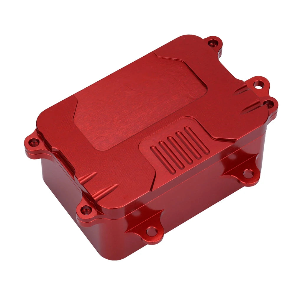 CNC Aluminum Alloy Receiver Box ESC Electronic Tray Equipment Box for 1/10 RC Car Rock Crawler Axial SCX10 D90 D110 Chassis DIY