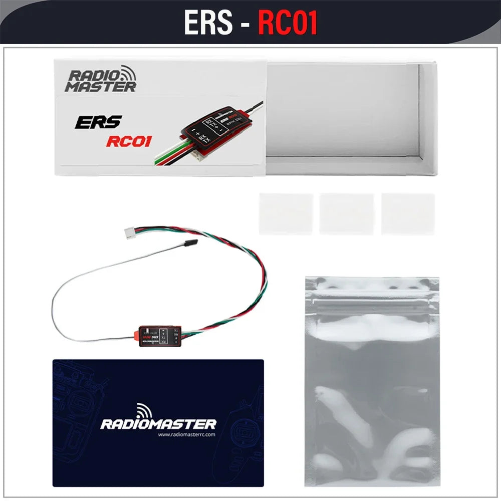 RadioMaster ERS Sensor Series 5-8.4V CV01 CU01 BA01 RB01 RC01 for ExpressLRS PWM Receivers ER6 ER8 ER8G ER8GV