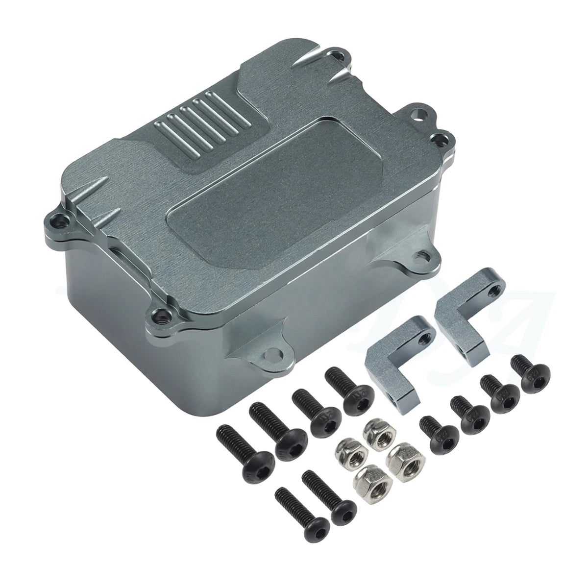 CNC Aluminum Alloy Receiver Box ESC Electronic Tray Equipment Box for 1/10 RC Car Rock Crawler Axial SCX10 D90 D110 Chassis DIY