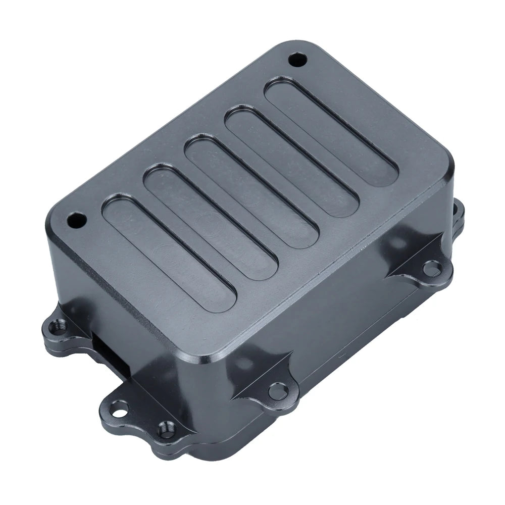 CNC Aluminum Alloy Receiver Box ESC Electronic Tray Equipment Box for 1/10 RC Car Rock Crawler Axial SCX10 D90 D110 Chassis DIY