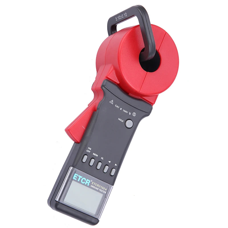 ETCR ETCR2100A+ Digital Ground Clamp Earth Resistance Tester 32mm High Precision 200 ohm Loop Resistance Measurement Meter