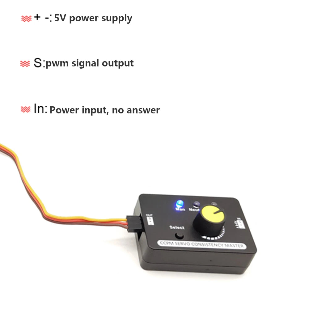 RC Servo Tester Centering Tool ESC Motor Checker High Precision for Airplanes Remote Control Models Tester Tool ﻿