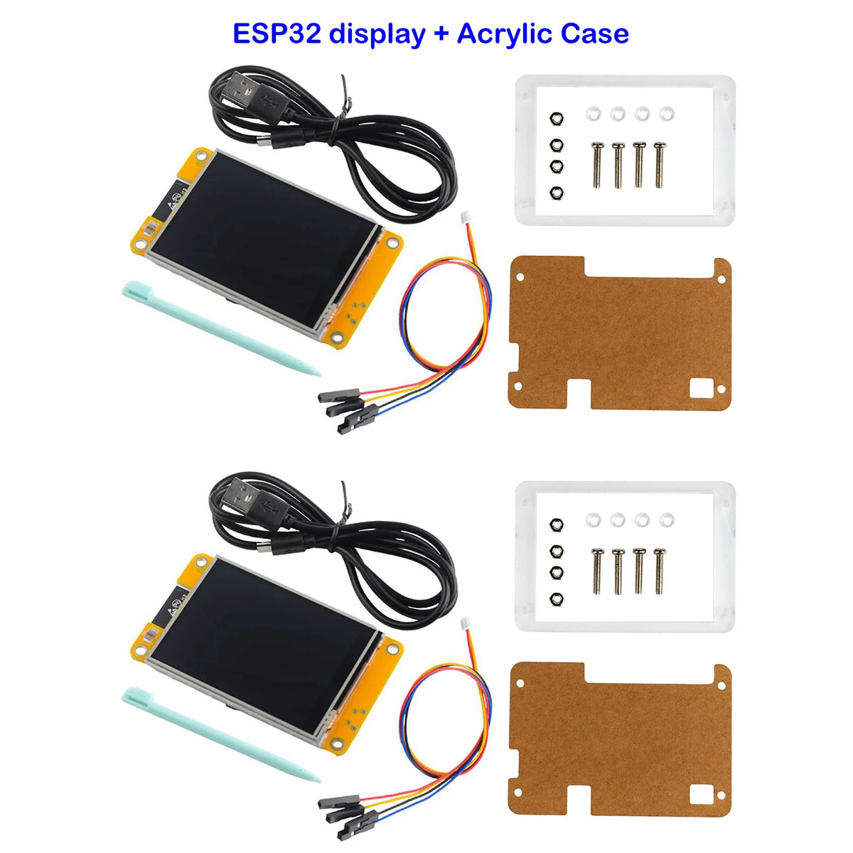 RCmall 2.8'' ESP32 Display ESP32-2432S028R 240*320 2.8inch LCD TFT Module ILI9341 Driver Resistive Touchscreen for Arduino IoT