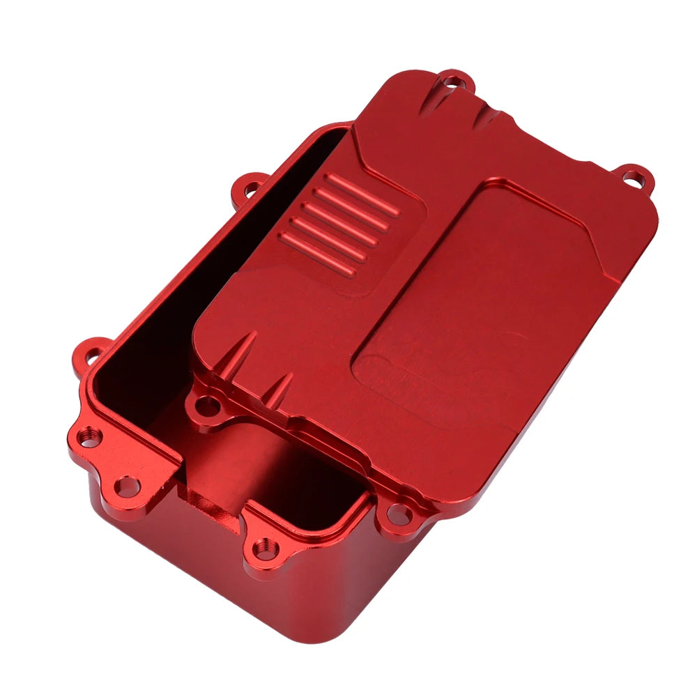CNC Aluminum Alloy Receiver Box ESC Electronic Tray Equipment Box for 1/10 RC Car Rock Crawler Axial SCX10 D90 D110 Chassis DIY