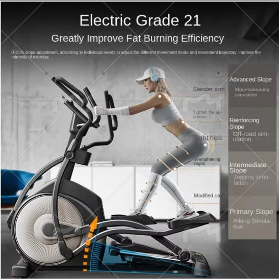 Manual Elliptical Machine Luxury Commercial Foldable Home Quiet Climber Gym Equipment With Digital Display Elliptical Trainers