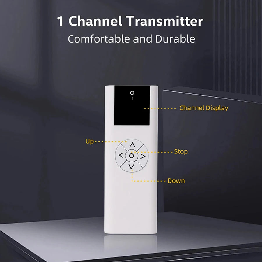 Electric Curtain Single Channel  Control RF433  Wireless Remote Controller for Motorized Projector Screen Spare Part A-OK Motor