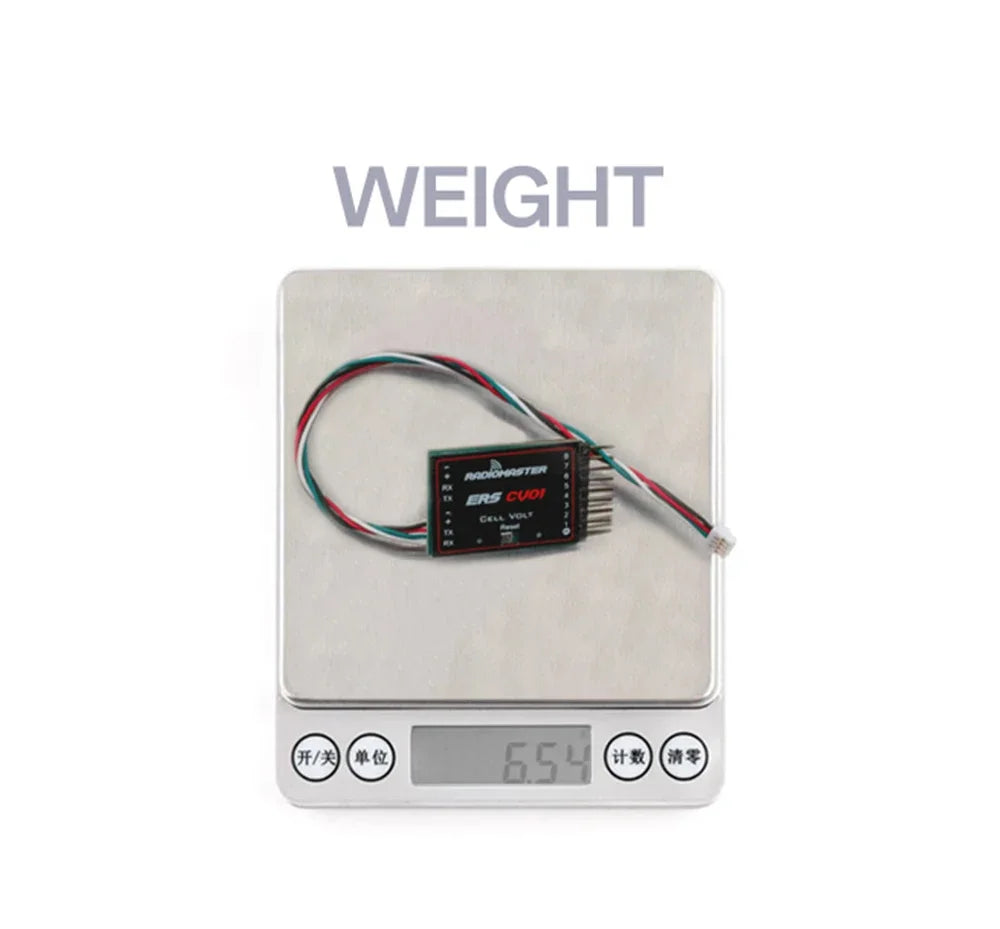 RadioMaster ERS Sensor Series 5-8.4V CV01 CU01 BA01 RB01 RC01 for ExpressLRS PWM Receivers ER6 ER8 ER8G ER8GV