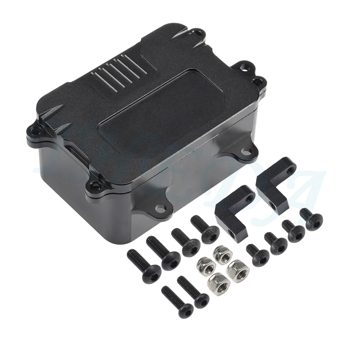 CNC Aluminum Alloy Receiver Box ESC Electronic Tray Equipment Box for 1/10 RC Car Rock Crawler Axial SCX10 D90 D110 Chassis DIY