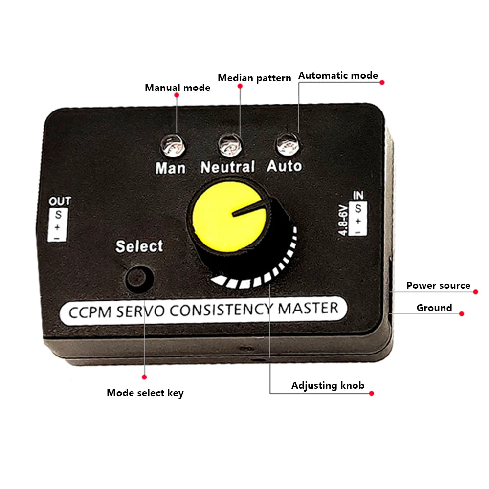 RC Servo Tester Centering Tool ESC Motor Checker High Precision for Airplanes Remote Control Models Tester Tool ﻿