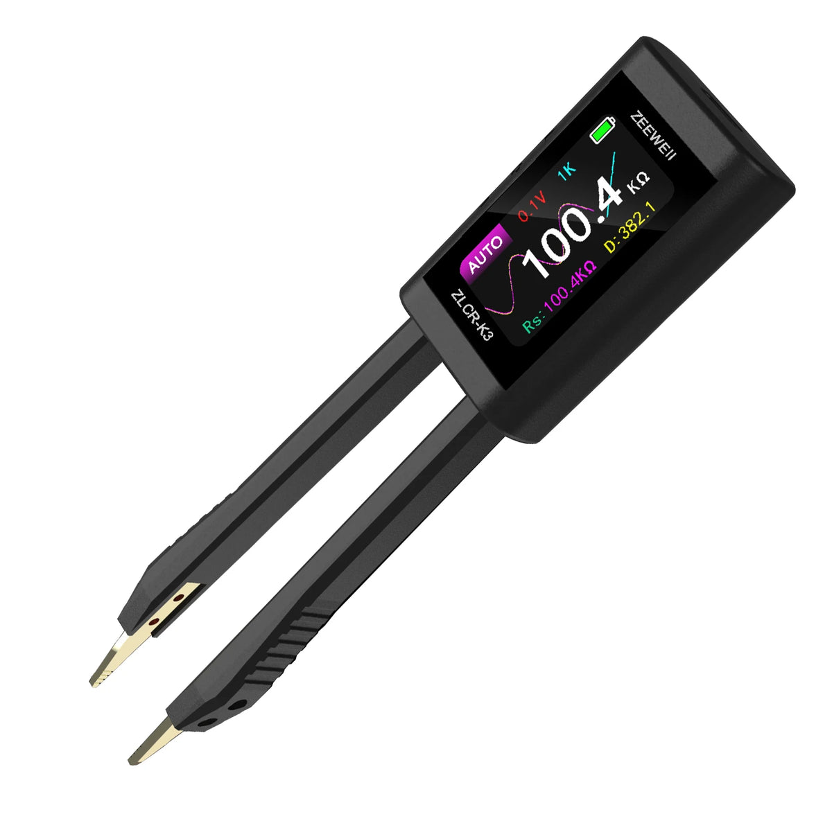 ZEEWEII New ZLCR-K3 LCR Tweezers Digital Bridge ESR Meter SMD 100Khz Electronic Component Multifunctional LRC Tester Tool