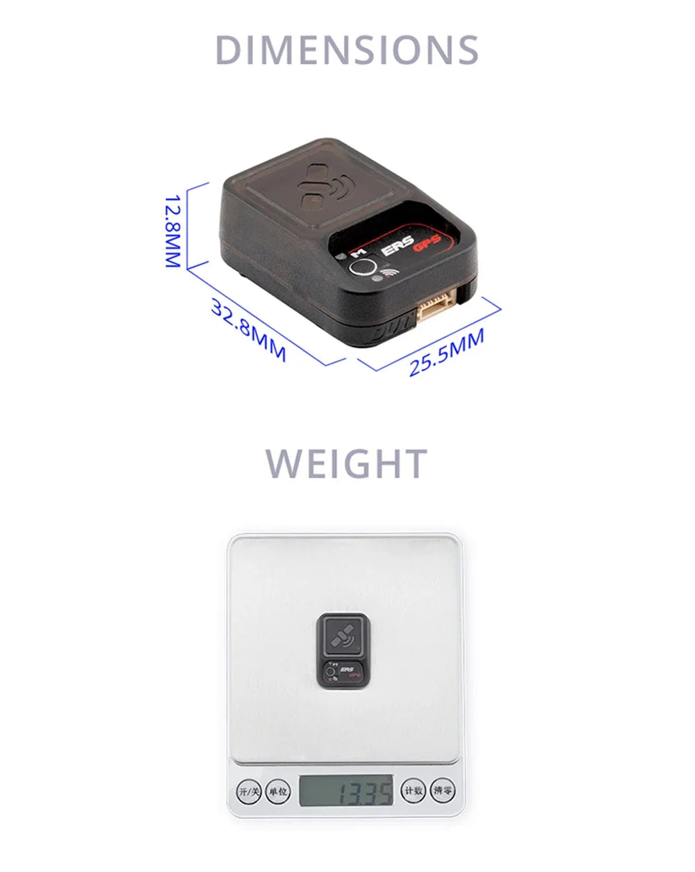 RadioMaster ERS Sensor Series 5-8.4V CV01 CU01 BA01 RB01 RC01 for ExpressLRS PWM Receivers ER6 ER8 ER8G ER8GV