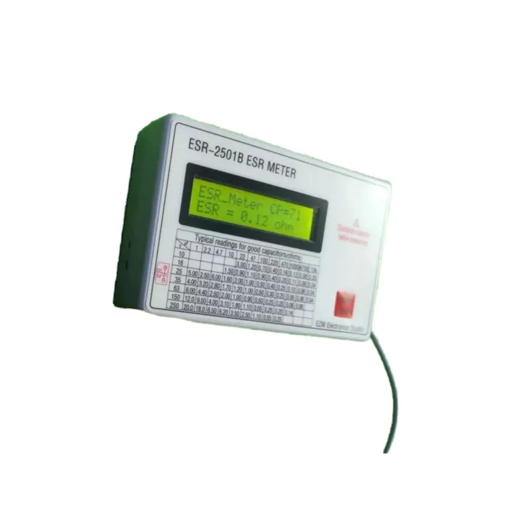 ESR-2501C Online Capacitor ESR Tester Capacitance Meter With Test Leads Clip