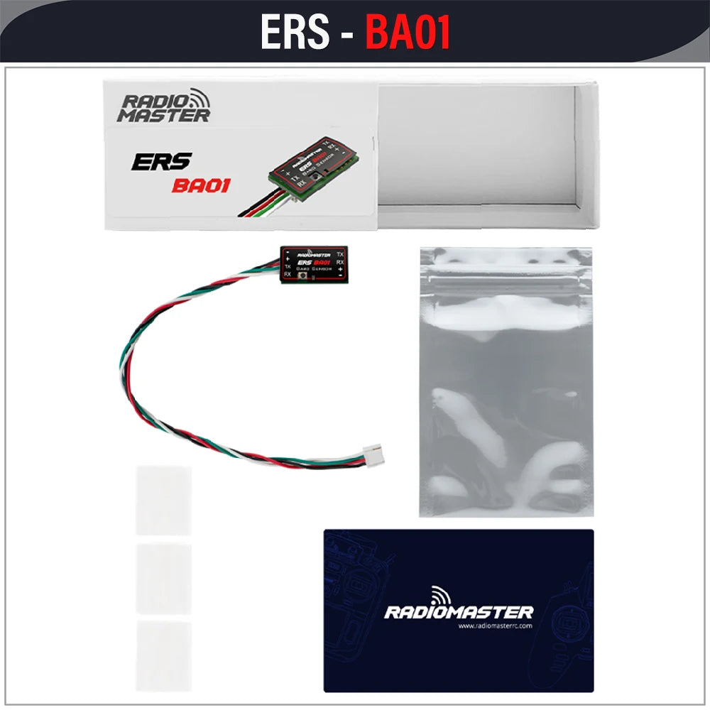 RadioMaster ERS Sensor Series 5-8.4V CV01 CU01 BA01 RB01 RC01 for ExpressLRS PWM Receivers ER6 ER8 ER8G ER8GV
