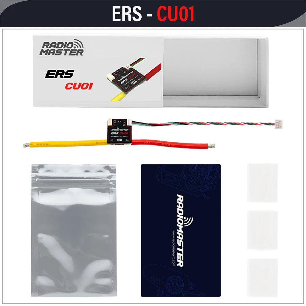 RadioMaster ERS Sensor Series 5-8.4V CV01 CU01 BA01 RB01 RC01 for ExpressLRS PWM Receivers ER6 ER8 ER8G ER8GV