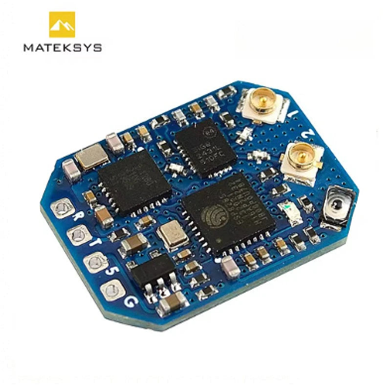 MATEKSYS ELRS-R24-D 2.4G Receiver - ELRS Protocol, CRSF, Nano/Micro/Mini Size, for FPV Racing Freestyle Long-Range RC Systems